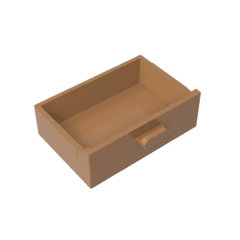 Cupboard 2 x 3 Drawer #4536 Cupboard 2 x 3 Drawer #4536 - 84-Medium Dark Flesh Lego Block Sets Alternative