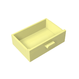Cupboard 2 x 3 Drawer #4536 Cupboard 2 x 3 Drawer #4536 - 33-Bright Light Yellow Lego Block Sets Alternative