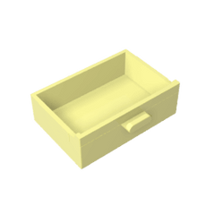 Cupboard 2 x 3 Drawer #4536 Cupboard 2 x 3 Drawer #4536 - 33-Bright Light Yellow Lego Block Sets Alternative