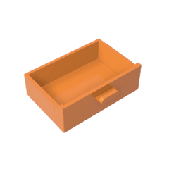Cupboard 2 x 3 Drawer #4536 Cupboard 2 x 3 Drawer #4536 - 21-Orange Lego Block Sets Alternative