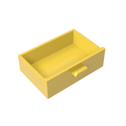 Cupboard 2 x 3 Drawer #4536 Cupboard 2 x 3 Drawer #4536 - 30-Yellow Lego Block Sets Alternative