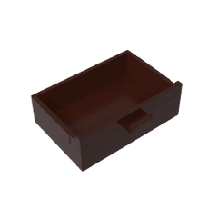 Cupboard 2 x 3 Drawer #4536 Cupboard 2 x 3 Drawer #4536 - 82-Dark Brown Lego Block Sets Alternative