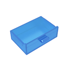 Cupboard 2 x 3 Drawer #4536 Cupboard 2 x 3 Drawer #4536 - 150-Trans Dark Blue Lego Block Sets Alternative
