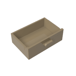 Cupboard 2 x 3 Drawer #4536 Cupboard 2 x 3 Drawer #4536 - 34-Dark Tan Lego Block Sets Alternative