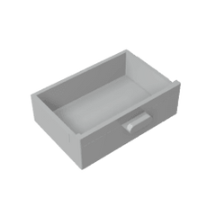 Cupboard 2 x 3 Drawer #4536 Cupboard 2 x 3 Drawer #4536 - 71-Light Bluish Gray Lego Block Sets Alternative