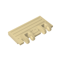 Hinge Train Gate 2 x 4 Locking Dual 2 Fingers without Rear Reinforcements #92092 Hinge Train Gate 2 x 4 Locking Dual 2 Fingers without Rear Reinforcements #92092 - 31-Tan Lego Block Sets Alternative