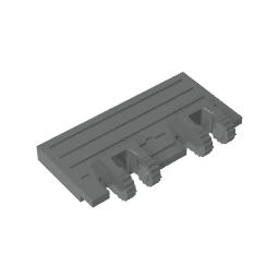 Hinge Train Gate 2 x 4 Locking Dual 2 Fingers without Rear Reinforcements #92092 Hinge Train Gate 2 x 4 Locking Dual 2 Fingers without Rear Reinforcements #92092 - 72-Dark Bluish Gray Lego Block Sets Alternative