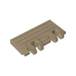 Hinge Train Gate 2 x 4 Locking Dual 2 Fingers without Rear Reinforcements #92092 Hinge Train Gate 2 x 4 Locking Dual 2 Fingers without Rear Reinforcements #92092 - 34-Dark Tan Lego Block Sets Alternative