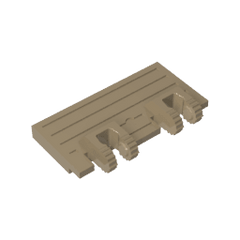 Hinge Train Gate 2 x 4 Locking Dual 2 Fingers without Rear Reinforcements #92092 Hinge Train Gate 2 x 4 Locking Dual 2 Fingers without Rear Reinforcements #92092 - 34-Dark Tan Lego Block Sets Alternative