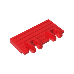 Hinge Train Gate 2 x 4 Locking Dual 2 Fingers without Rear Reinforcements #92092 Hinge Train Gate 2 x 4 Locking Dual 2 Fingers without Rear Reinforcements #92092 - 10-Red Lego Block Sets Alternative
