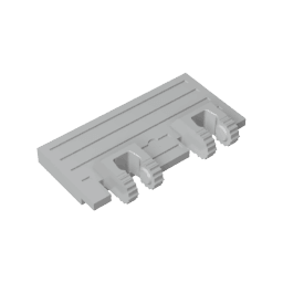 Hinge Train Gate 2 x 4 Locking Dual 2 Fingers without Rear Reinforcements #92092 Hinge Train Gate 2 x 4 Locking Dual 2 Fingers without Rear Reinforcements #92092 - 71-Light Bluish Gray Lego Block Sets Alternative