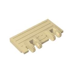 Hinge Train Gate 2 x 4 Locking Dual 2 Fingers without Rear Reinforcements #92092 Hinge Train Gate 2 x 4 Locking Dual 2 Fingers without Rear Reinforcements #92092 - 31-Tan Lego Block Sets Alternative