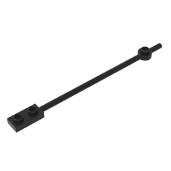 Bar 1 x 12 with 1 x 2 Plate End with Hollow Studs and 1 x 1 Round Plate End #99784 Bar 1 x 12 with 1 x 2 Plate End with Hollow Studs and 1 x 1 Round Plate End #99784 - 80-Black Lego Block Sets Alternative