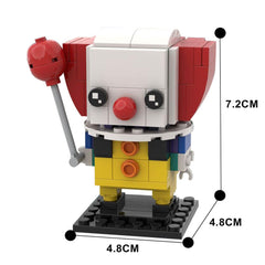 140PCS It Pennywise Brickheadz MOC Building Block Bricks |MocPixel 140PCS It Pennywise Brickheadz MOC Building Block Bricks |MocPixel - Default Title Lego Block Sets Alternative