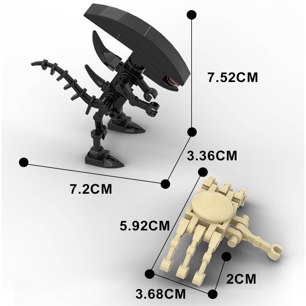 36PCS Alien and Face Hugger MOC Building Block Bricks |MocPixel 36PCS Alien and Face Hugger MOC Building Block Bricks |MocPixel - Default Title Lego Block Sets Alternative