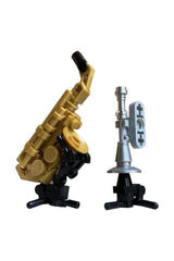 Musical Instruments Drumset with Rack-System/ Saxophone / Trumpet MOC Building Block Bricks |MocPixel Musical Instruments Drumset with Rack-System/ Saxophone / Trumpet MOC Building Block Bricks |MocPixel - Saxophone and Trumpet Lego Block Sets Alternative