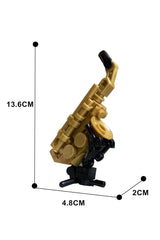 Musical Instruments Drumset with Rack-System/ Saxophone / Trumpet MOC Building Block Bricks |MocPixel Musical Instruments Drumset with Rack-System/ Saxophone / Trumpet MOC Building Block Bricks |MocPixel - Saxophone and Trumpet Lego Block Sets Alternative