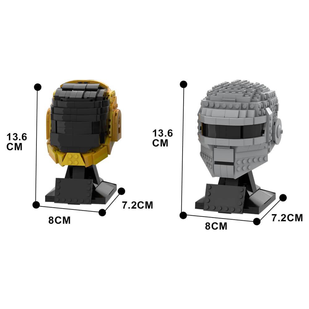 828PCS Daft Punk (Helmet Collection) MOC Building Block Bricks |MocPixel 828PCS Daft Punk (Helmet Collection) MOC Building Block Bricks |MocPixel - Default Title Lego Block Sets Alternative