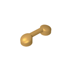 Bar 1 x 3 (Radio Handle, Phone Handset) #6190 Bar 1 x 3 (Radio Handle, Phone Handset) #6190 - 35-Pearl Gold Lego Block Sets Alternative