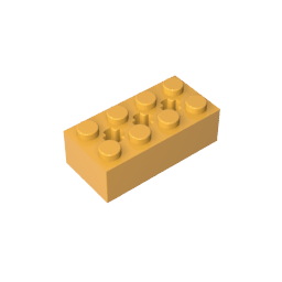 Brick Special 2 x 4 with 3 Axle Holes #39789 Brick Special 2 x 4 with 3 Axle Holes #39789 - 36-Bright Light Orange Lego Block Sets Alternative