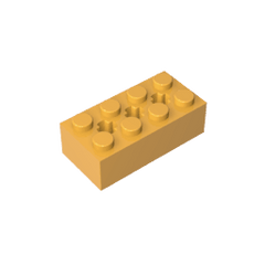 Brick Special 2 x 4 with 3 Axle Holes #39789 Brick Special 2 x 4 with 3 Axle Holes #39789 - 36-Bright Light Orange Lego Block Sets Alternative