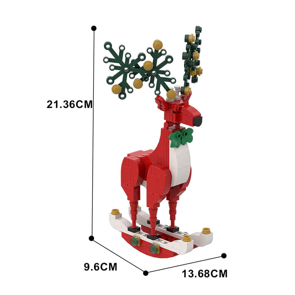 137PCS Christmas Elk Ornaments Decorations MOC Block Bricks |MocPixel 137PCS Christmas Elk Ornaments Decorations MOC Block Bricks |MocPixel - Red Lego Block Sets Alternative