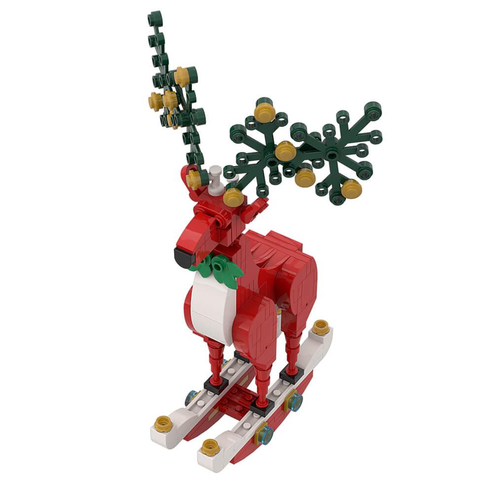 137PCS Christmas Elk Ornaments Decorations MOC Block Bricks |MocPixel 137PCS Christmas Elk Ornaments Decorations MOC Block Bricks |MocPixel - Red Lego Block Sets Alternative