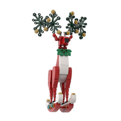 137PCS Christmas Elk Ornaments Decorations MOC Block Bricks |MocPixel 137PCS Christmas Elk Ornaments Decorations MOC Block Bricks |MocPixel - Red Lego Block Sets Alternative