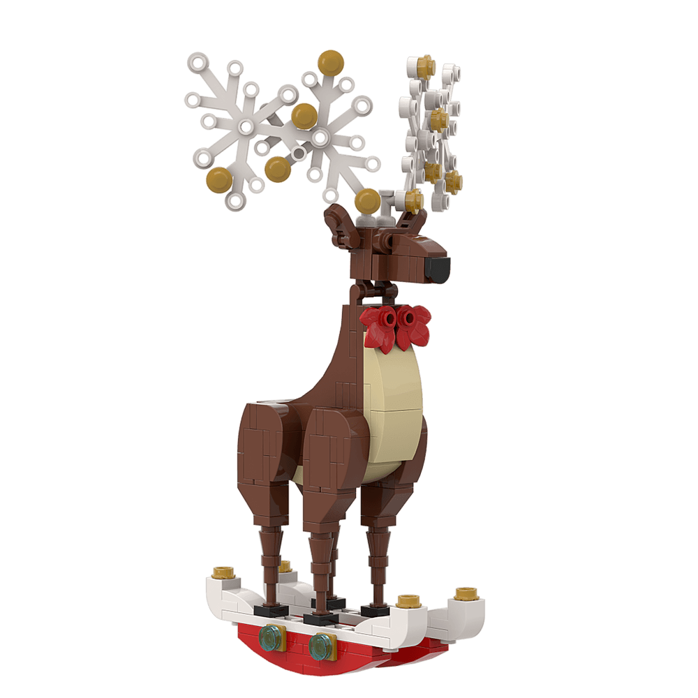 137PCS Christmas Elk Ornaments Decorations MOC Block Bricks |MocPixel 137PCS Christmas Elk Ornaments Decorations MOC Block Bricks |MocPixel - Red Lego Block Sets Alternative