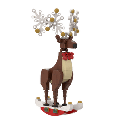 137PCS Christmas Elk Ornaments Decorations MOC Block Bricks |MocPixel 137PCS Christmas Elk Ornaments Decorations MOC Block Bricks |MocPixel - Red Lego Block Sets Alternative