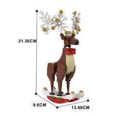 137PCS Christmas Elk Ornaments Decorations MOC Block Bricks |MocPixel 137PCS Christmas Elk Ornaments Decorations MOC Block Bricks |MocPixel - Red Lego Block Sets Alternative