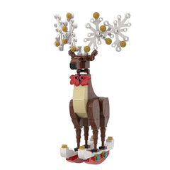 137PCS Christmas Elk Ornaments Decorations MOC Block Bricks |MocPixel 137PCS Christmas Elk Ornaments Decorations MOC Block Bricks |MocPixel - Red Lego Block Sets Alternative