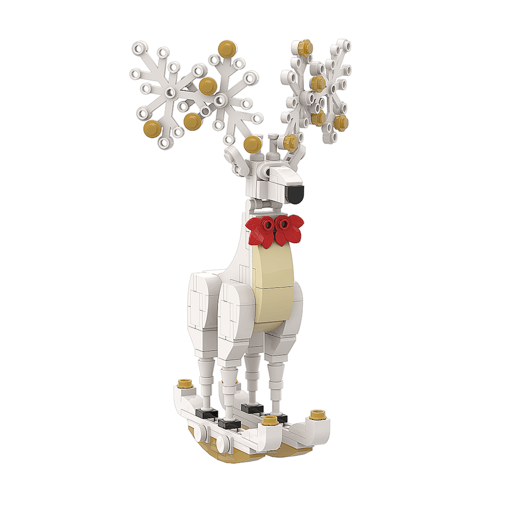 137PCS Christmas Elk Ornaments Decorations MOC Block Bricks |MocPixel 137PCS Christmas Elk Ornaments Decorations MOC Block Bricks |MocPixel - Red Lego Block Sets Alternative
