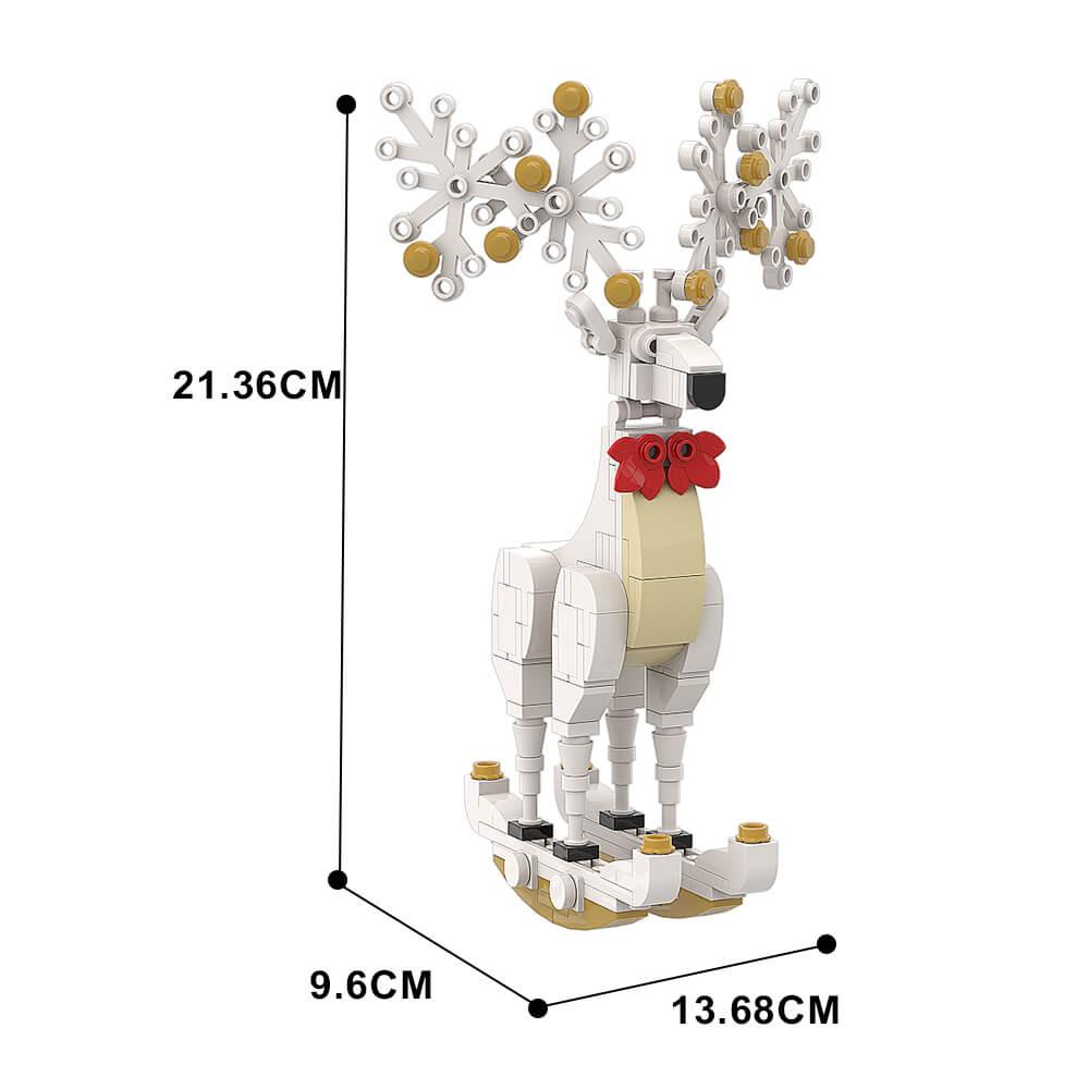 137PCS Christmas Elk Ornaments Decorations MOC Block Bricks |MocPixel 137PCS Christmas Elk Ornaments Decorations MOC Block Bricks |MocPixel - Red Lego Block Sets Alternative