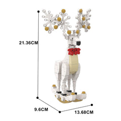 137PCS Christmas Elk Ornaments Decorations MOC Block Bricks |MocPixel 137PCS Christmas Elk Ornaments Decorations MOC Block Bricks |MocPixel - Red Lego Block Sets Alternative