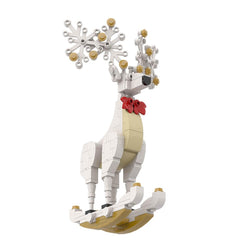 137PCS Christmas Elk Ornaments Decorations MOC Block Bricks |MocPixel 137PCS Christmas Elk Ornaments Decorations MOC Block Bricks |MocPixel - White Lego Block Sets Alternative
