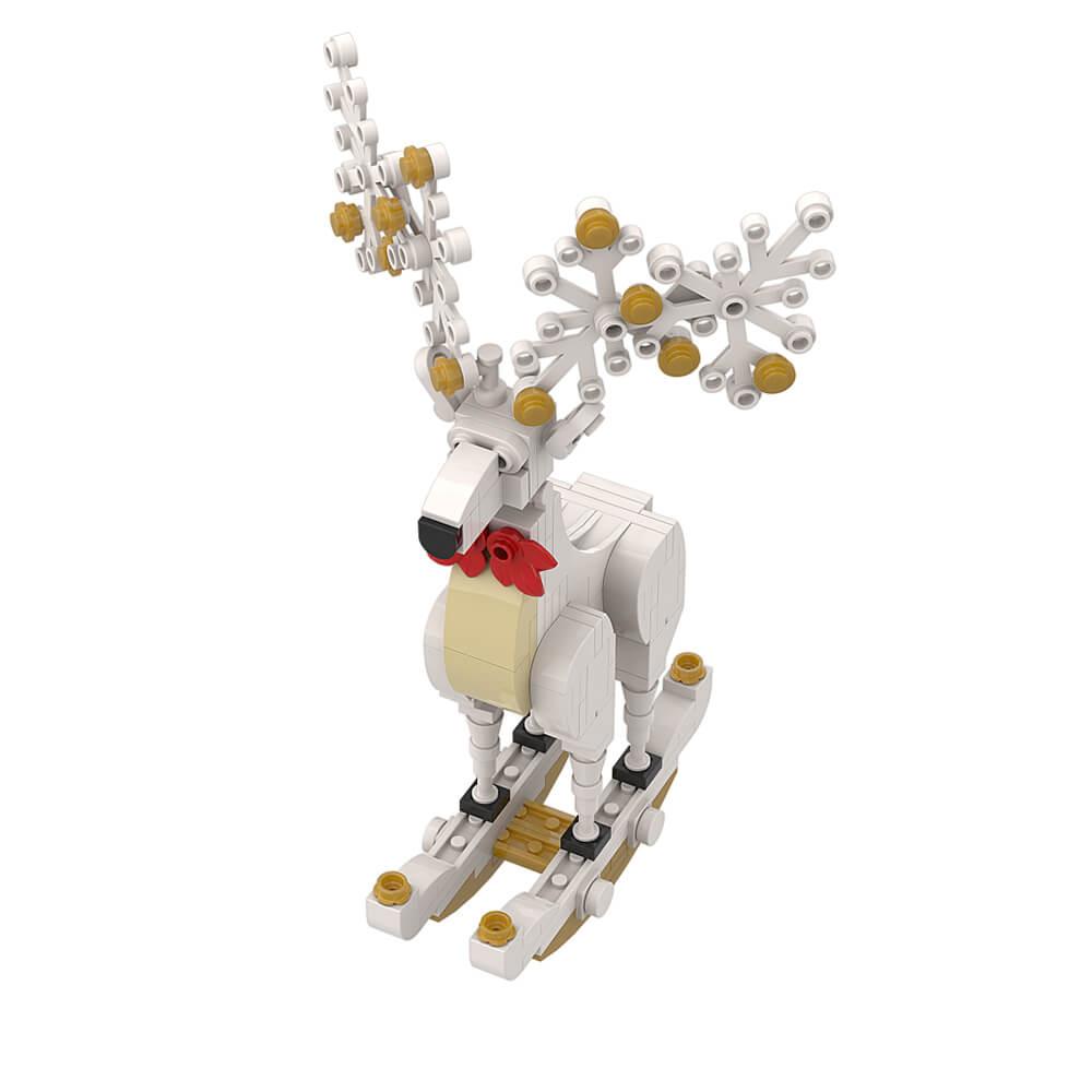 137PCS Christmas Elk Ornaments Decorations MOC Block Bricks |MocPixel 137PCS Christmas Elk Ornaments Decorations MOC Block Bricks |MocPixel - Red Lego Block Sets Alternative