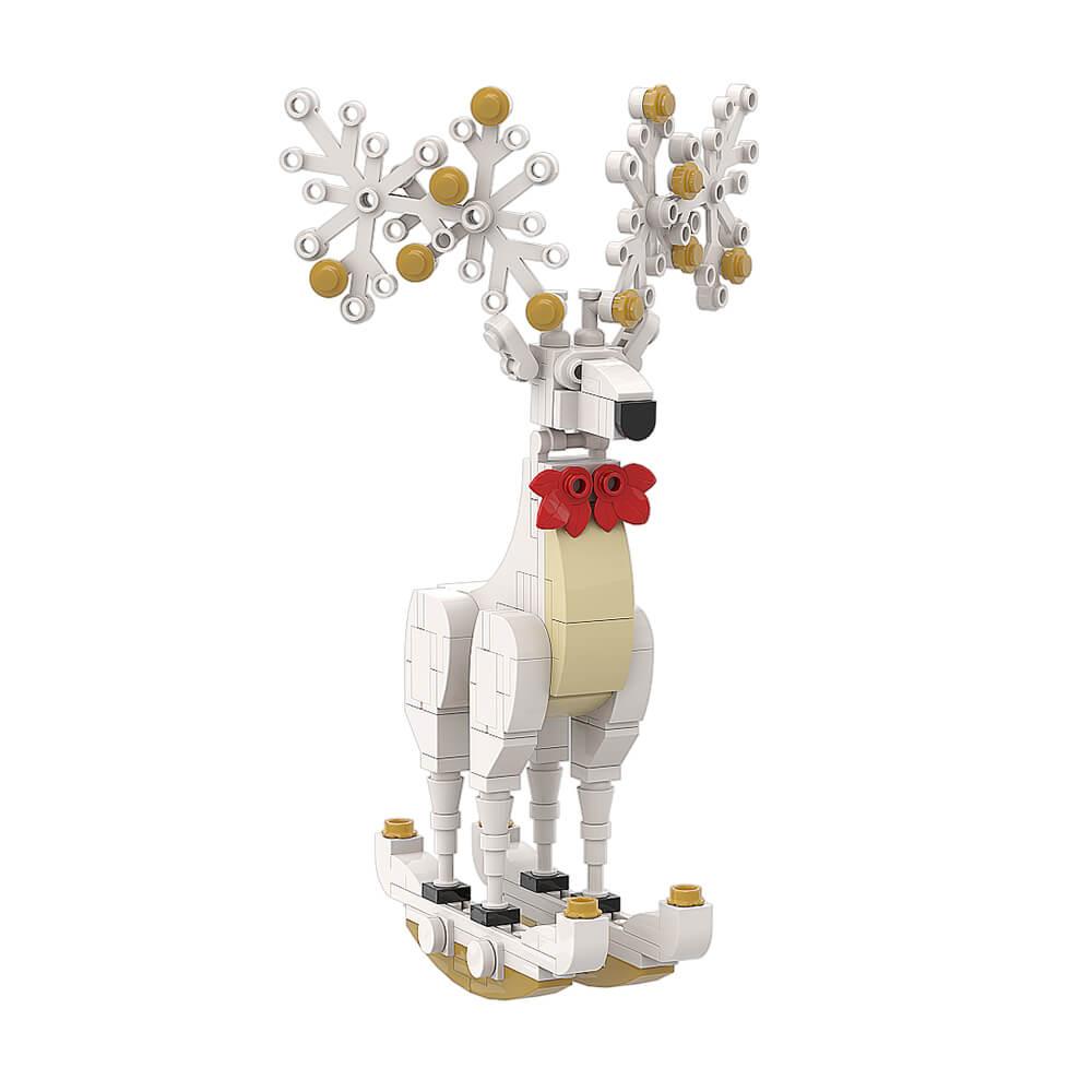137PCS Christmas Elk Ornaments Decorations MOC Block Bricks |MocPixel 137PCS Christmas Elk Ornaments Decorations MOC Block Bricks |MocPixel - Red Lego Block Sets Alternative