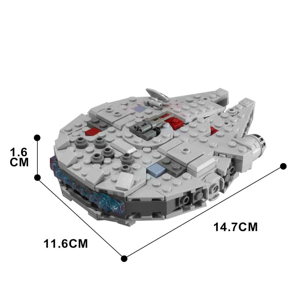 386PCS Micro Millennium Falcon Space War MOC Building Block Bricks |MocPixel 386PCS Micro Millennium Falcon Space War MOC Building Block Bricks |MocPixel - Default Title Lego Block Sets Alternative