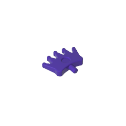 Headwear Accessory Crown / Tiara with 5 Points and Pin #96491 Headwear Accessory Crown / Tiara with 5 Points and Pin #96491 - 60-Dark Purple Lego Block Sets Alternative