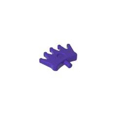 Headwear Accessory Crown / Tiara with 5 Points and Pin #96491 Headwear Accessory Crown / Tiara with 5 Points and Pin #96491 - 60-Dark Purple Lego Block Sets Alternative