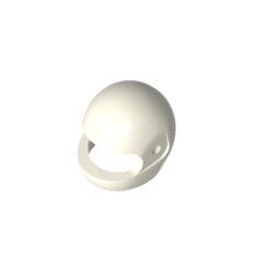 Minifig Standard Helmet #30124 Minifig Standard Helmet #30124 - 90-White Lego Block Sets Alternative