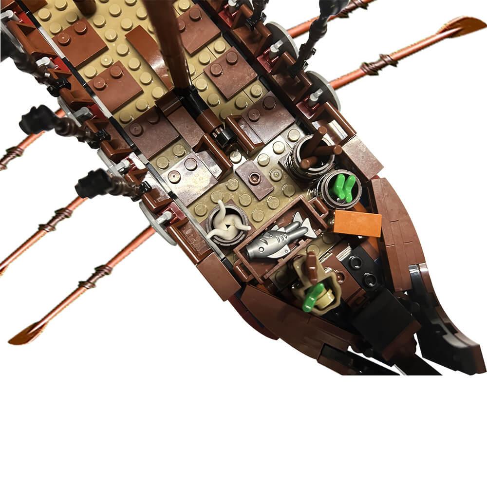 454PCS/544PCS Viking Longship Drakkar/ Karvi /Snekkje with Wave MOC Building Block Bricks |MocPixel 454PCS/544PCS Viking Longship Drakkar/ Karvi /Snekkje with Wave MOC Building Block Bricks |MocPixel - Ship with Wave Lego Block Sets Alternative