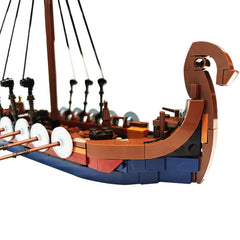 454PCS/544PCS Viking Longship Drakkar/ Karvi /Snekkje with Wave MOC Building Block Bricks |MocPixel 454PCS/544PCS Viking Longship Drakkar/ Karvi /Snekkje with Wave MOC Building Block Bricks |MocPixel - Ship with Wave Lego Block Sets Alternative