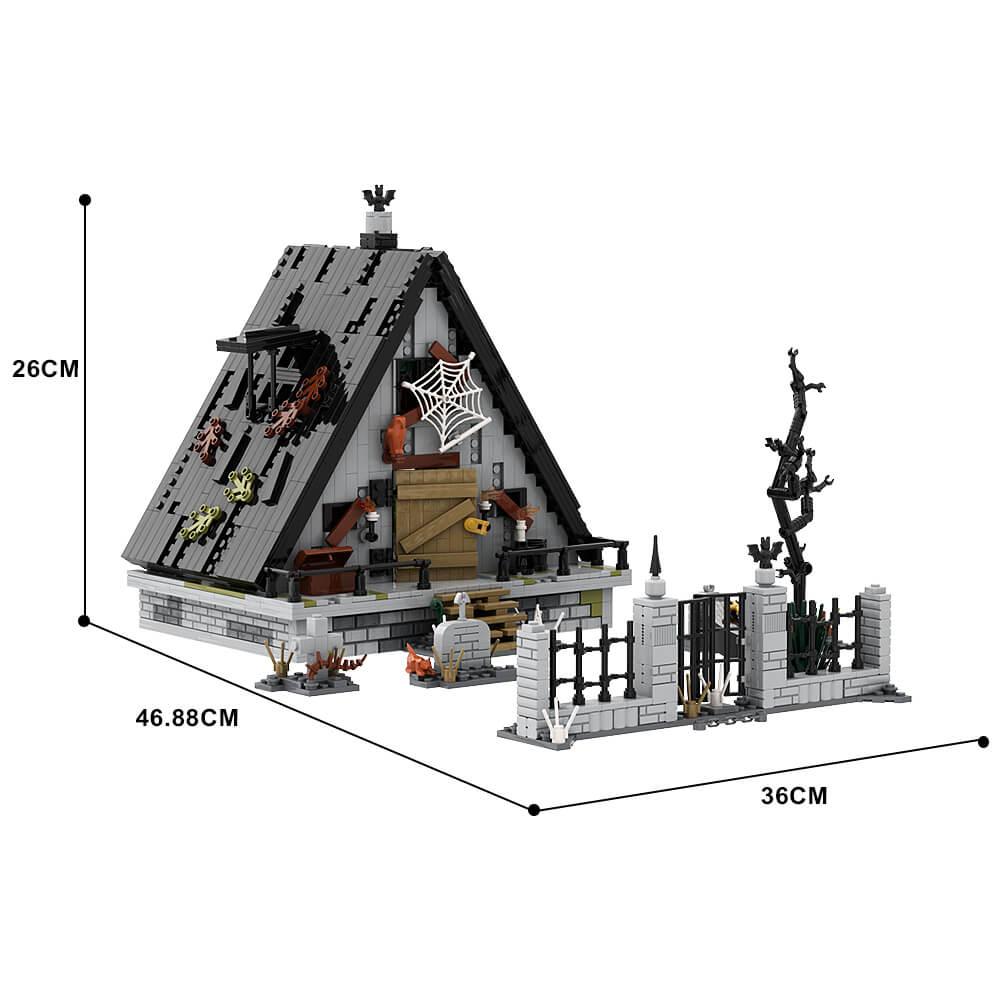 1522PCS Halloween A-frame house MOC Building Block Bricks |MocPixel 1522PCS Halloween A-frame house MOC Building Block Bricks |MocPixel - Default Title Lego Block Sets Alternative