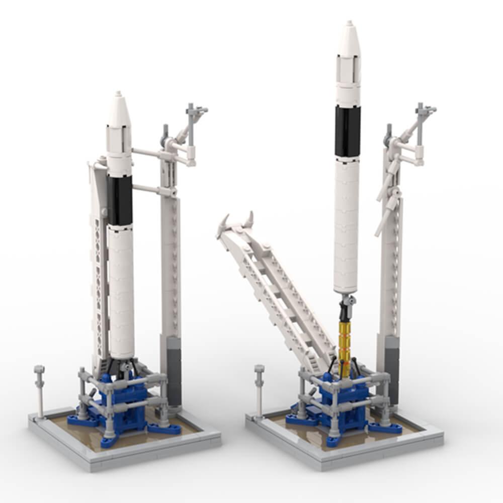 272PCS SpaceX Falcon 1 & Launch Pad [Saturn V scale] MOC Building Block Bricks |MocPixel 272PCS SpaceX Falcon 1 & Launch Pad [Saturn V scale] MOC Building Block Bricks |MocPixel - Default Title Lego Block Sets Alternative