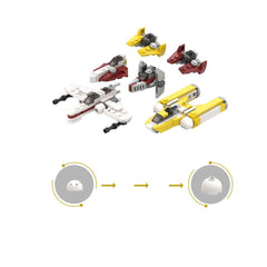 213PCS/224PCS Micro Republic/Rebel Starfighters Space War MOC Building Block Bricks |MocPixel 213PCS/224PCS Micro Republic/Rebel Starfighters Space War MOC Building Block Bricks |MocPixel - 213PCS Lego Block Sets Alternative