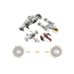 213PCS/224PCS Micro Republic/Rebel Starfighters Space War MOC Building Block Bricks |MocPixel 213PCS/224PCS Micro Republic/Rebel Starfighters Space War MOC Building Block Bricks |MocPixel - 224PCS Lego Block Sets Alternative