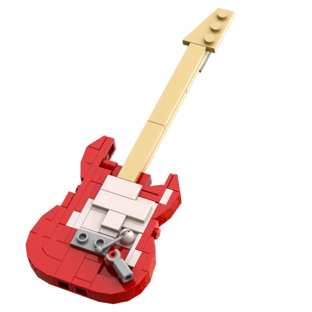 61PCS Fender Stratocaster MOC Building Block Bricks |MocPixel 61PCS Fender Stratocaster MOC Building Block Bricks |MocPixel - Default Title Lego Block Sets Alternative