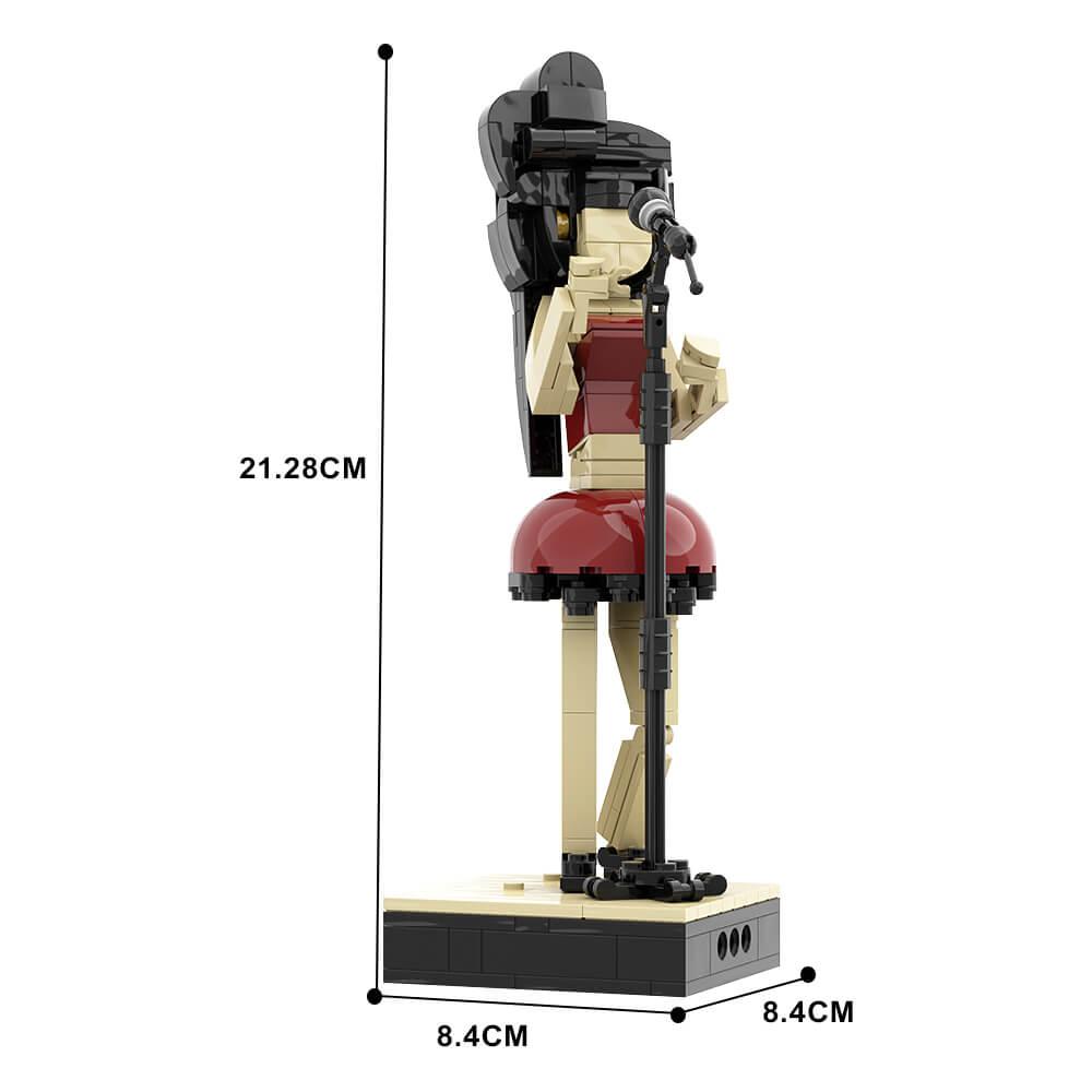 216PCS Amy Winehouse MOC Building Block Bricks |MocPixel 216PCS Amy Winehouse MOC Building Block Bricks |MocPixel - Default Title Lego Block Sets Alternative